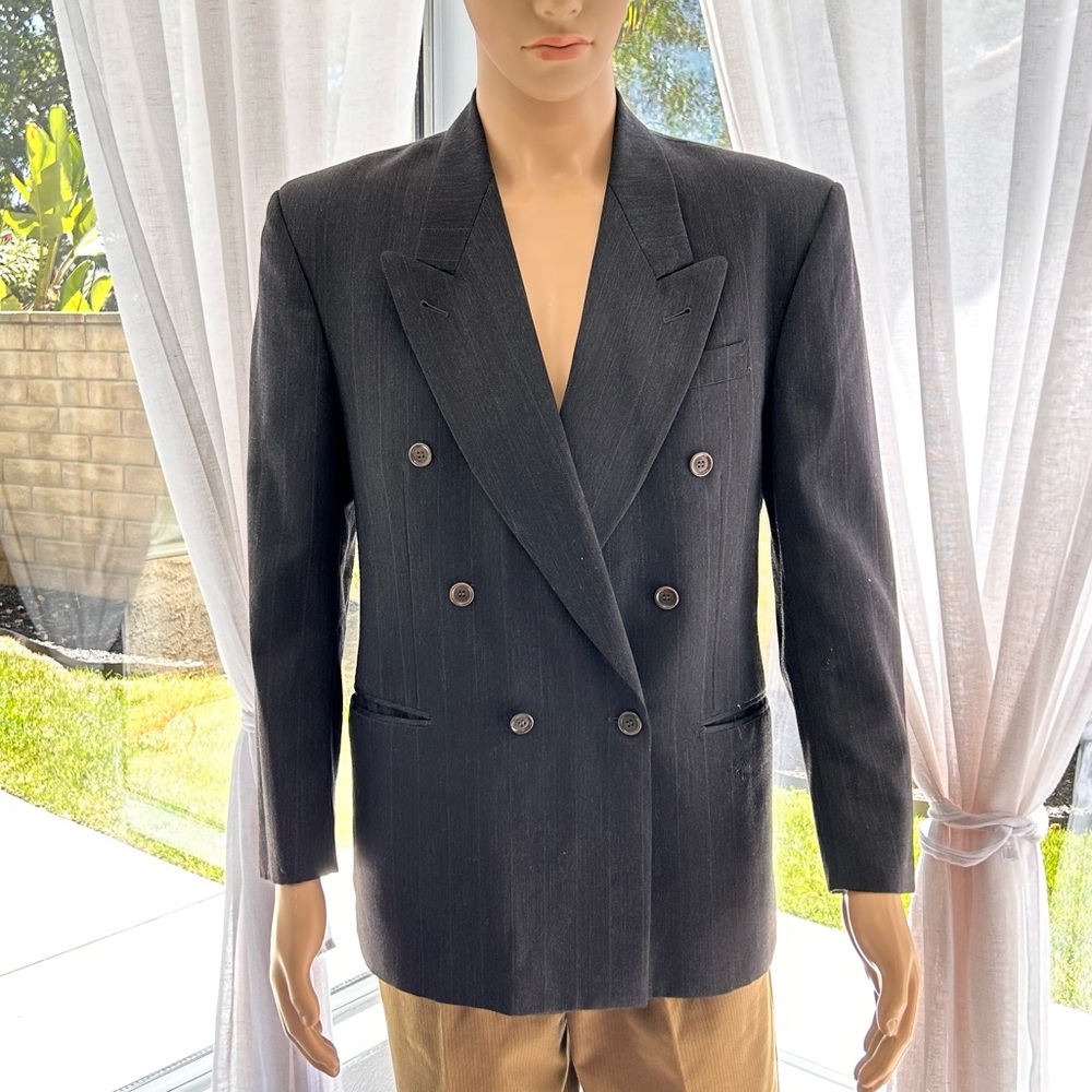 Bianchi Made In Italy Gray Men’s Suit Blazer Made In Italy Jacket With Pocket